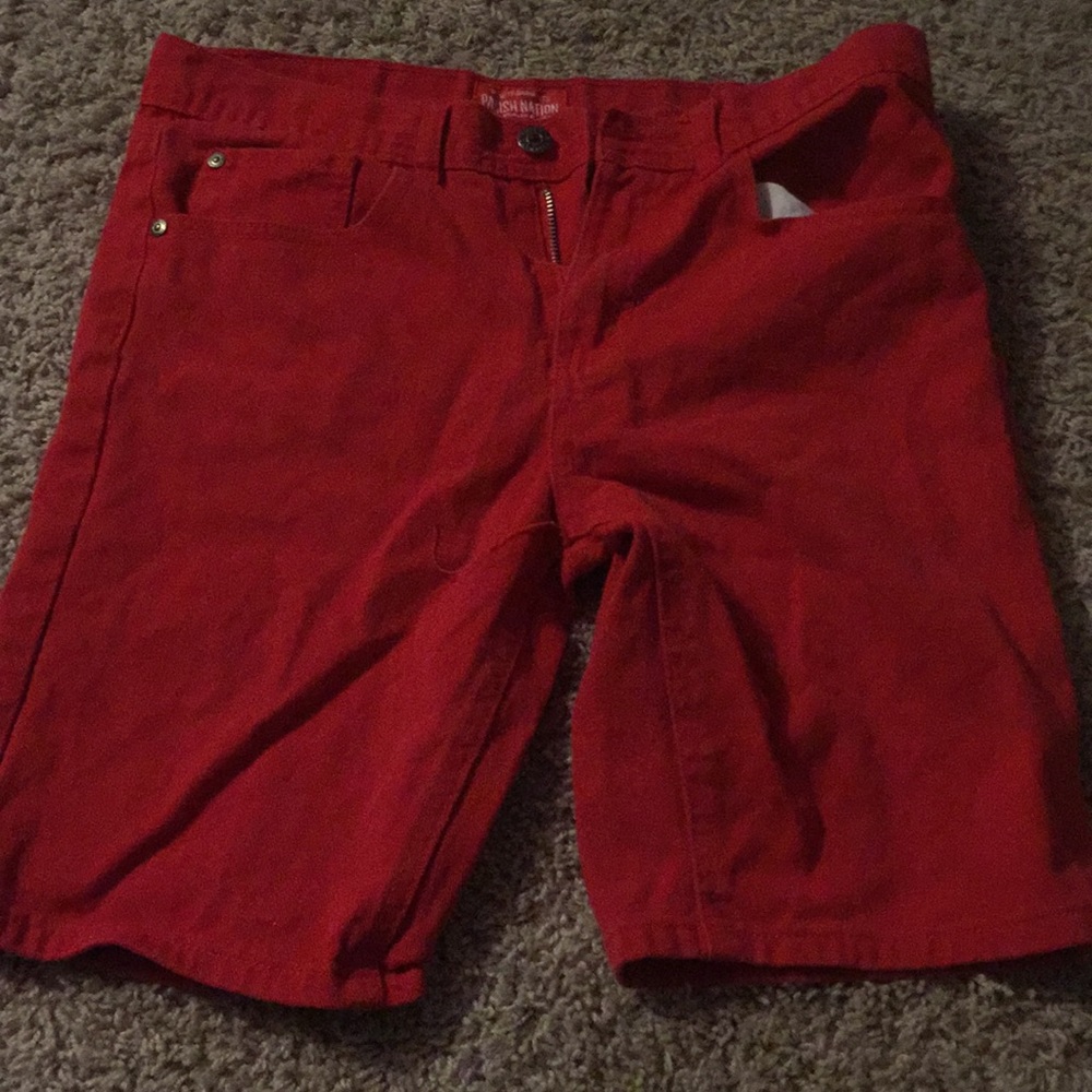 Red parish nation shorts